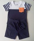 Conjunto bebe marinho tip top