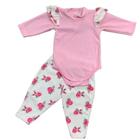 Conjunto bebe menina de plush