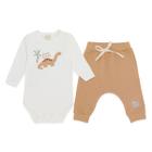 Conjunto Bebê Menino Body/Calça Dino Selva Mini &amp Co