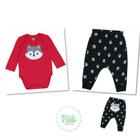 Conjunto Infantil Menino Inverno Esportivo NBA - 80 Sport Team - Vermelho e  Preto