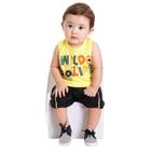 Conjunto Bebê Menino Regata Wild Life Camiseta e Bermuda