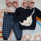 Conjunto bebê moletom fleece inverno - feminino e masculino