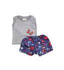 Conjunto Bebe Tamanho P e M Verão Menino Regata e Shorts Soletex Solinho