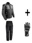 Conjunto Big Trail Jaqueta Calça E Luva Impermeável Texx