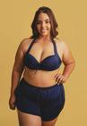 Conjunto Biquíni Busto Mariscal com Short Beach Plus Size