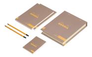 Conjunto Blocos De Nota The Essential Box Taupe Rhodia