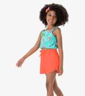 Conjunto Blusa Cropped E Shorts Rovi Kids Azul