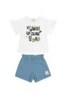 Conjunto Blusa e Short Bebê Menina Quimby