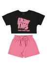 Conjunto Blusa e Short Clochard Infantil Guloseima