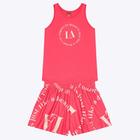 Conjunto Blusa Regata e Shorts Estampado Infantil Feminino Kyly 1000253