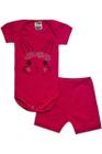 Conjunto Body Bebê Coelho Pink - Malugui