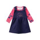 Conjunto Body Cotton e Salopete Moletinho Infantil Menina Brandili