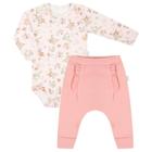 Conjunto Body Longo e Calça Saruel Hug Floresta Rosa