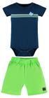 Conjunto Body manga curta Shorts