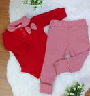 Conjunto Body Manga Longa com Calça para Bebê RedLove 02 Peças