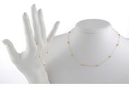 Conjunto Bolinhas 4.0mm Colar 60 Cm Pulseira 18 Cm Ouro 18k