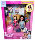 Conjunto Boneca Barbie Articulada Morena Profissões Terapeuta E Menina Chelsea Loira Terapia De Arte Trata Saúde Mental Viva A Diversidade Mattel