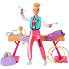 Conjunto Boneca Barbie Profissões Ginasta Playset