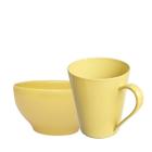 Conjunto Bowl 500ml Colorido Caneca Tulipa Colorida 250ml Beleza e Funcionalidade na Sua Mesa - GENERICO