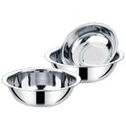 Conjunto Bowl Em Aço Inox 3 Peças Tigelas De 19Cm 21Cm 23Cm - Toda Casa