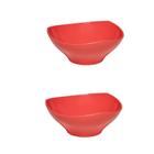 Conjunto Bowl Flowers 1,5L Coral 2 Peças Polipropileno