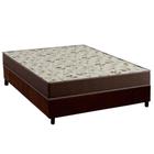 Conjunto Box Casal: Colchão Espuma Ortobom D33 Physical Hiper Resistente 25 + Base CRC Suede Brown(138x188)