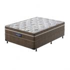 Conjunto Box Casal Mola Ensacada Prodormir Palace Diamante (138x188x54cm) Branco