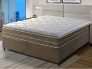 Conjunto Box de Casal Umaflex Resistence D33 - 138x188x71 cm Branco/Marrom