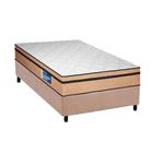 Conjunto Box Solteiro: Colchão Anatômico Plumatex D45 Selectus + Base CRC Suede Clean (88x188)