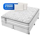 Conjunto Box Super King Molas Ensacadas Americanflex Bed Gel 193x203x73cm