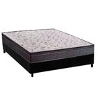 Conjunto Box Viúva: Colchão Espuma Ortobom D20 Physical Super Hiper Resistente 20 + Base CRC Suede Black (128x188)
