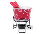 Conjunto Brinox para Fondue Vermelho 6 Peças