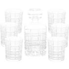 Conjunto Brooklyn Garrafa e 6 Copo Para Whisky Cristal Wolff