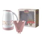 Conjunto Bule Termico 700mL com Suporte p/ Filtro de Cafe 102 Sanremo SR1011-61 Branco