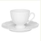 Conjunto C/4 Xicara de chá 200ml c/pires soleil - Oxford Porcelanas S/A