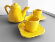 Conjunto Café Provençal 3 Peças Amarelo - Ordalha