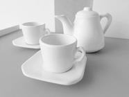 Conjunto Café Provençal 3 Peças Branco - Ordalha