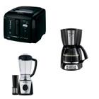 Conjunto Cafeteira, Liquidificador e Fritadeira 127V Britânia Preto