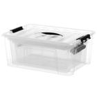 Conjunto caixa container 3pçs de plástico com alça e trava - Plasnew