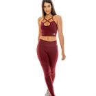 Conjunto Calça e Top BYG Ring Cós Alto - BYG MODA FITNESS