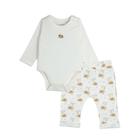 Conjunto Calça Saruel e Body - Ursinho - Bibe