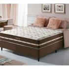 Conjunto Cama Box + Colchão de Queen Size Casal Mola Superlastic Classic Anjos 150X200X59