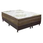 Conjunto Cama Box Cori com Colchão Super King Espuma D33 Gold Ultra Gel (32x193x203) Dourado