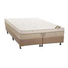 CONJUNTO CAMA BOX KING ELEGANT NANOLASTIC BASE CAMURÇA BEGE 186x198x63 ORTOBOM"