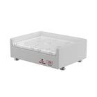 Conjunto Cama Box Pet Sleep Pelmex Luxo Branco para Cães e Gatos - Tamanho 2