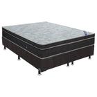 CONJUNTO CAMA BOX QUEEN LIGHT NANOLASTIC 2017 BASE LIGHT PRETO 158x198x70 ORTOBOM"