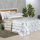 Conjunto Cama Queen Size Kaylee Colcha Luxo Bordada Cetim