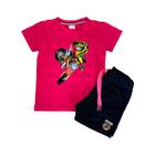 Conjunto Camiseta e Short Infantil Motocross Trilha Estiloso Top