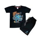 Conjunto Camiseta e Short Infantil Polvo Keep Super Qualidade