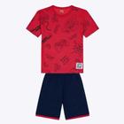 Conjunto Camiseta Manga Curta e Bermuda Lisa Infantil Kyly 1000386